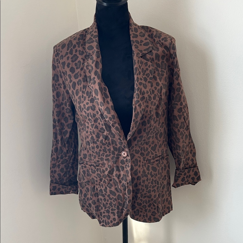 Level 99 Animal Print Blazer